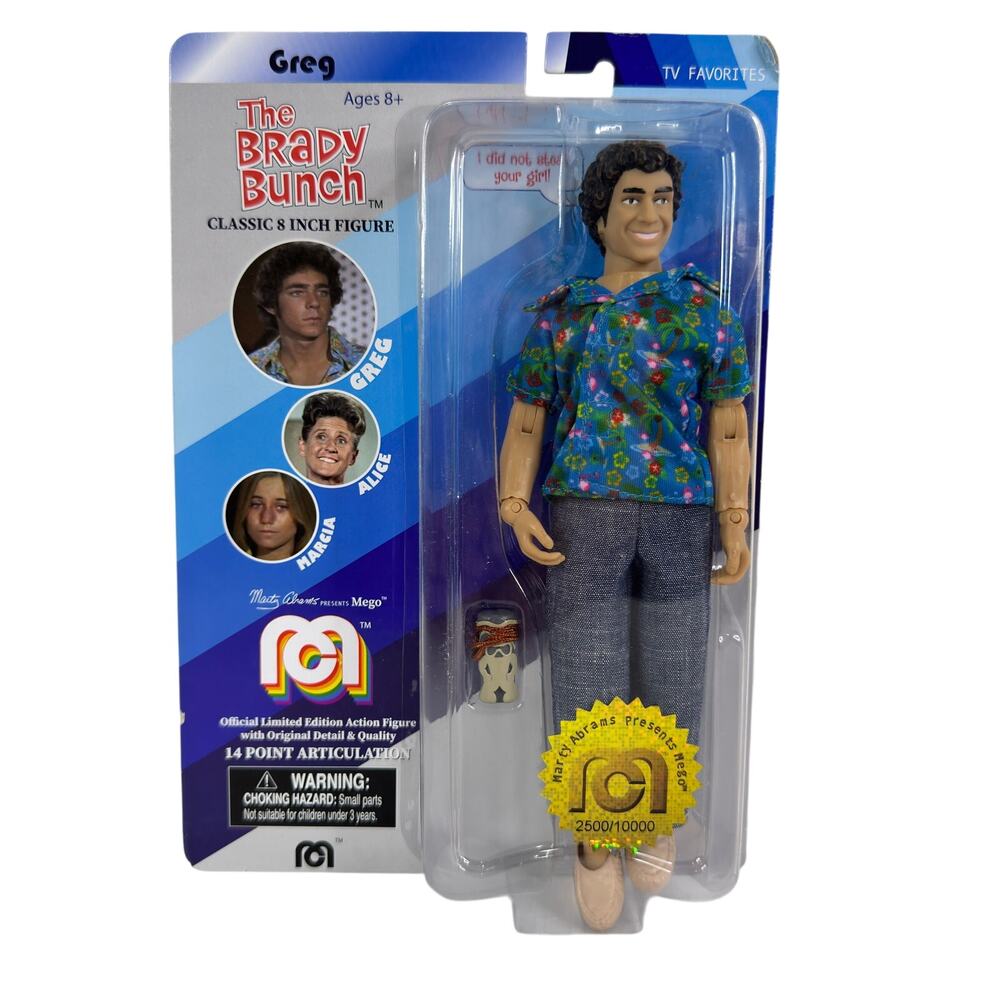 5 for $25| Mego Greg The Brady Bunch‎ Action Figure 8" Limited Edition NEW!!